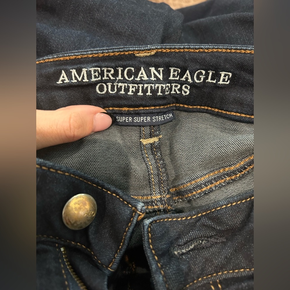 AE DARK SUPER SUPER STRETCH JEGGING